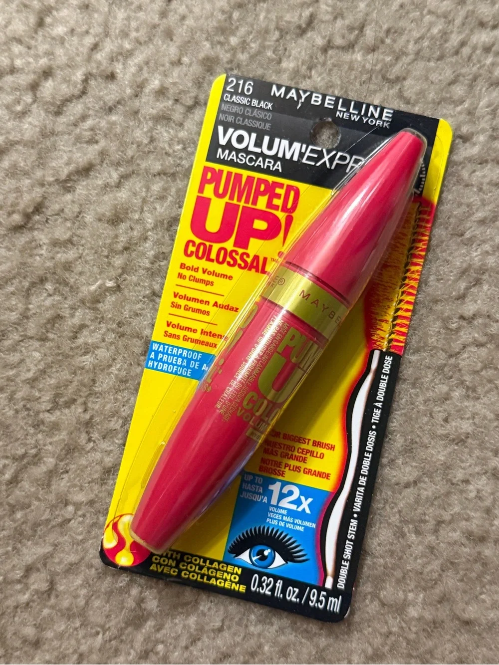 Maybelline Volume Express Mascara - “Colossal Pump Up!” (Waterproof)